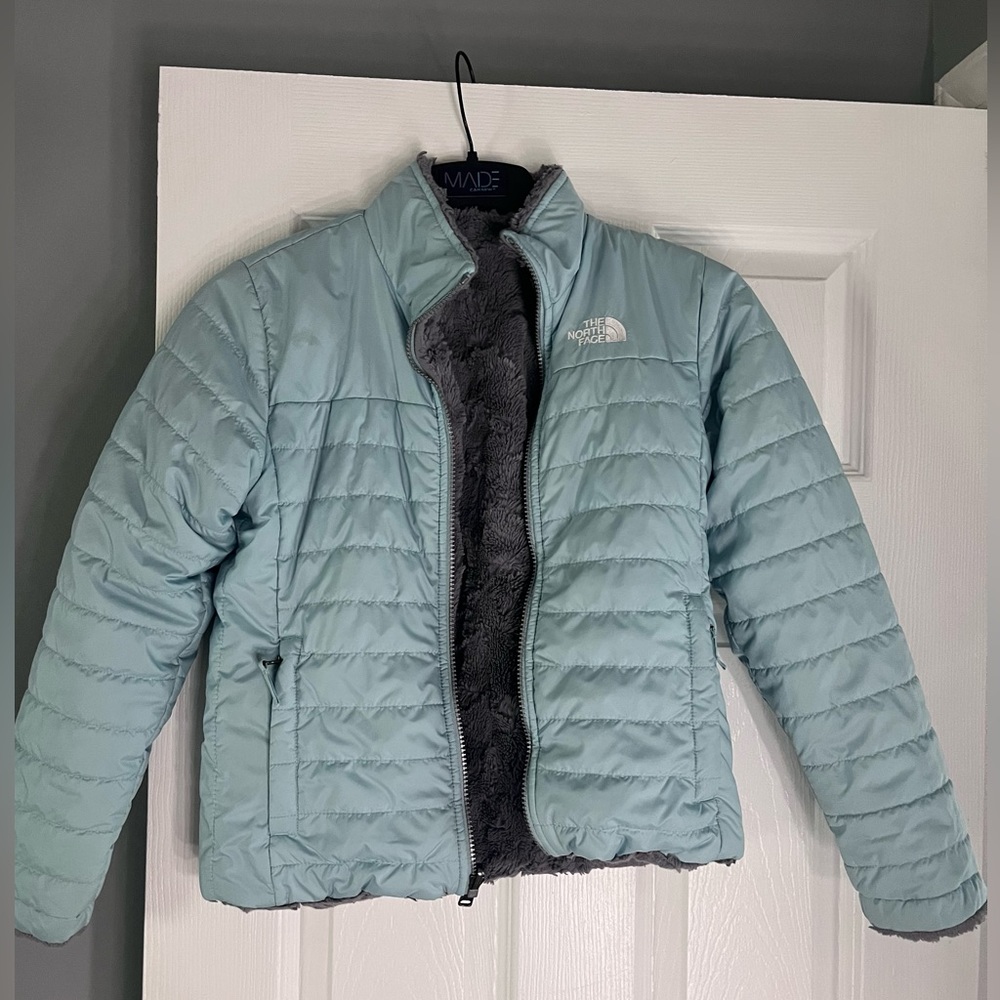 North face kids jacket reversible